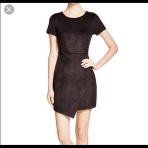 Aqua faux suede dress